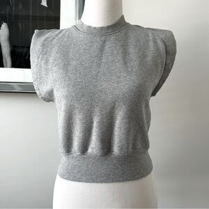 Aritzia Wilfred Free Sleeveless Sweat Shirt Top